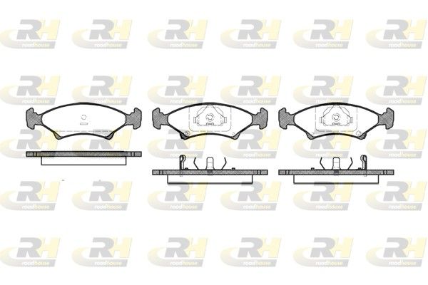 Brake Pad Set, disc brake Kia SEPHIA 1.6i 93-95 esim.