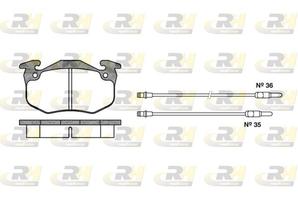 Brake Pad Set, disc brake Citroen Visa 1.8D 84-91 esim