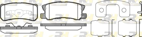 Brake Pad Set, disc brake Dodge Caliber 06-