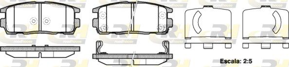 Brake Pad Set, disc brake GENERAL MOTORS - 95599731