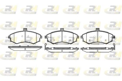 Brake Pad Set, disc brake Hyundai MATRIX 01- esim.