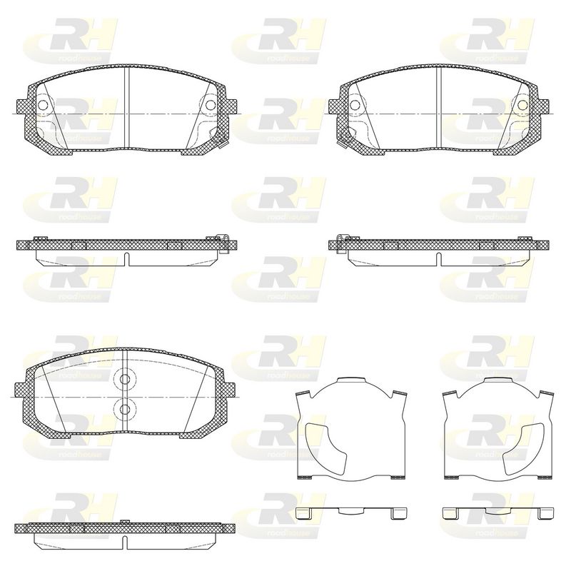Brake Pad Set, disc brake SONATA VIII (01/2020-