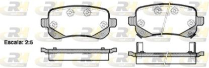 Brake Pad Set, disc brake CHRYSLER - 68029887AA