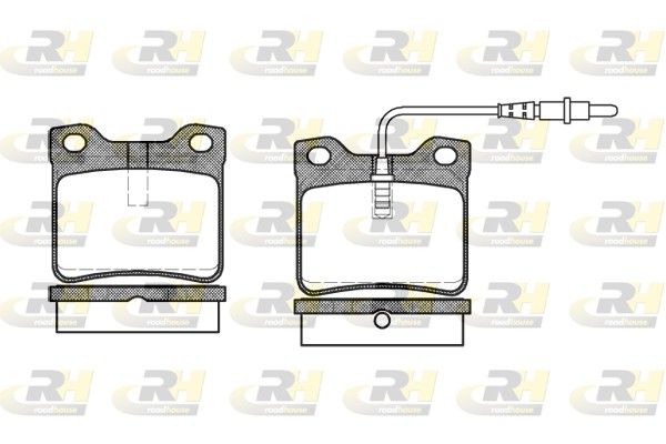 Brake Pad Set, disc brake Peugeot 406,605 90- tagum.