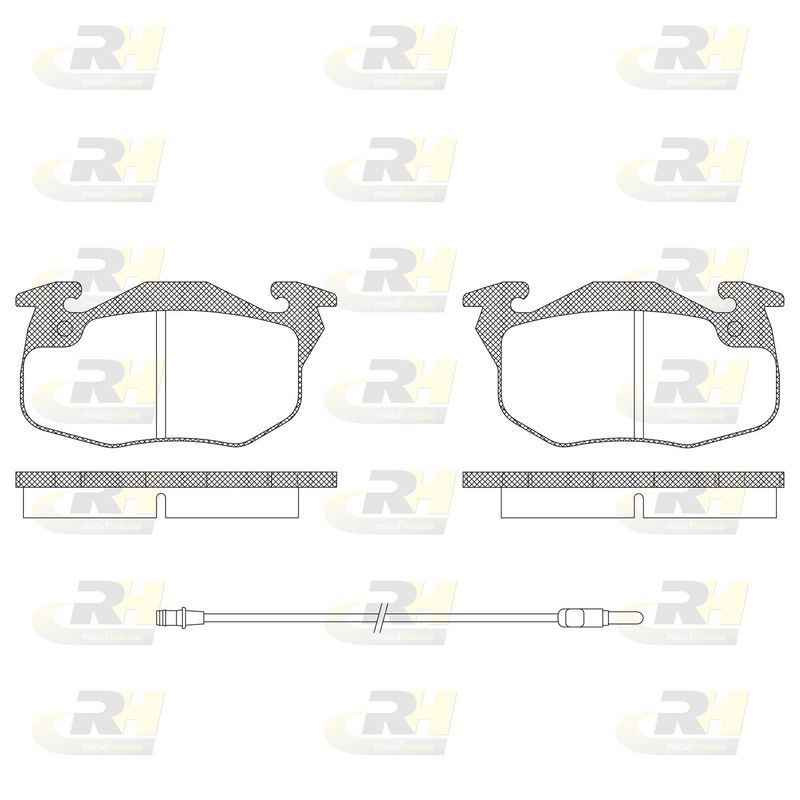 Brake Pad Set, disc brake Peugeot 205,309,305,405 85-98