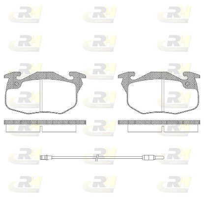 Brake Pad Set, disc brake Peugeot 205,309,305,405 85-98