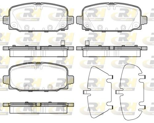 Brake Pad Set, disc brake JEEP COMPASS (12/16-) 68353597AA