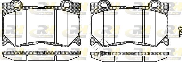 Brake Pad Set, disc brake 370 Z (Z34), INFINITI FX