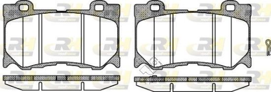 Brake Pad Set, disc brake 370 Z (Z34), INFINITI FX