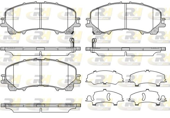 Brake Pad Set, disc brake NISSAN - D1060-4CC0A