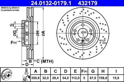 Brake Disc MERCEDES-BENZ - 166 421 15 00