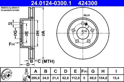 Brake Disc MERCEDES-BENZ - 000 421 24 12