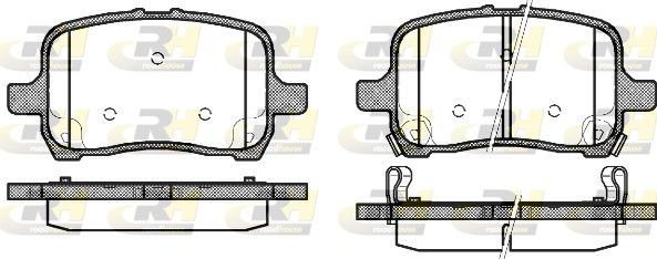 Brake Pad Set, disc brake Opel GT 68- esim.