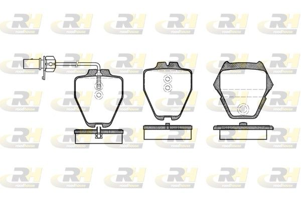 Brake Pad Set, disc brake VW Phaeton 02- esim.