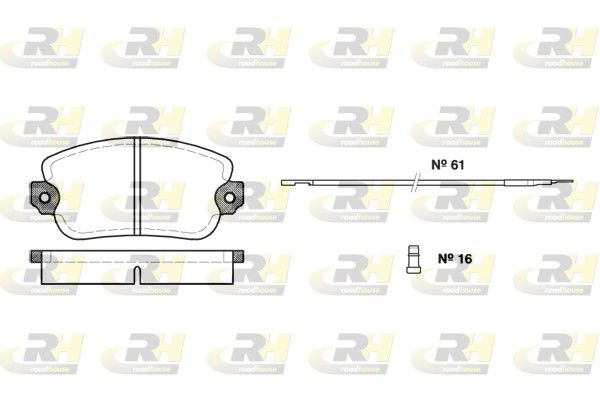 Brake Pad Set, disc brake Lancia Beta,Drevi 73-85 esim.