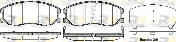 Brake Pad Set, disc brake GENERAL MOTORS - 96626069