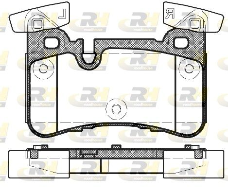 Brake Pad Set, disc brake MERCEDES-BENZ - 005 420 90 20