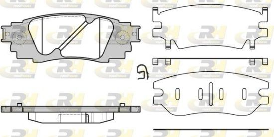 Brake Pad Set, disc brake TOYOTA - 04466-10010