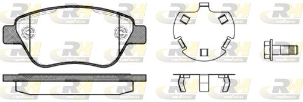 Brake Pad Set, disc brake Fiat 77364893