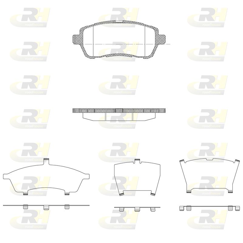 Brake Pad Set, disc brake Ford Fiesta,Mazda 2 08- esim.