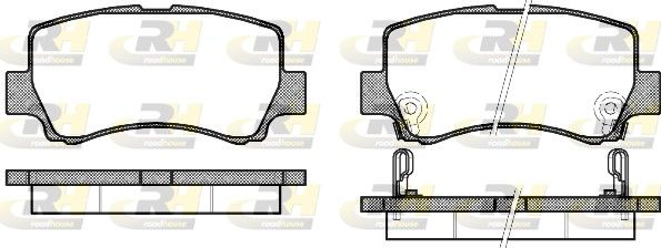 Brake Pad Set, disc brake Toyota Auris 06-