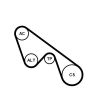 V-Ribbed Belt Set Alfa Giulietta / Mito, Fiat