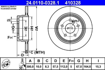 Brake Disc MERCEDES-BENZ - 204 423 15 12