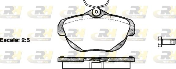 Brake Pad Set, disc brake Citroen C6 05- tagum.