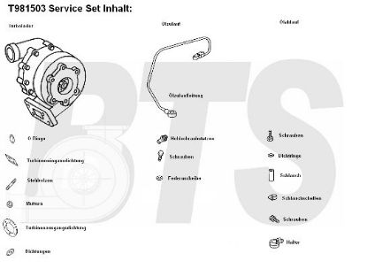 Charger, charging (supercharged/turbocharged) TURBO SERVICE SET