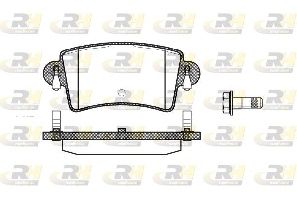 Brake Pad Set, disc brake RENAULT - 77 01 206 763