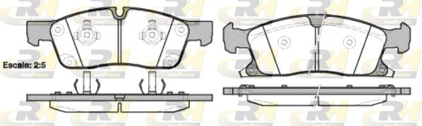 Brake Pad Set, disc brake JEEP - 68052370AD