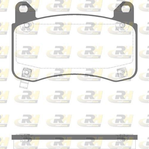 Brake Pad Set, disc brake TESLA - 8008242-00-A