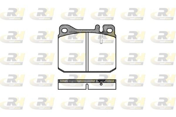 Brake Pad Set, disc brake MERCEDES-BENZ - 000 586 75 42