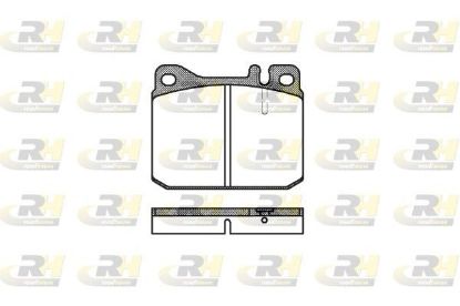 Brake Pad Set, disc brake MERCEDES-BENZ - 000 586 75 42