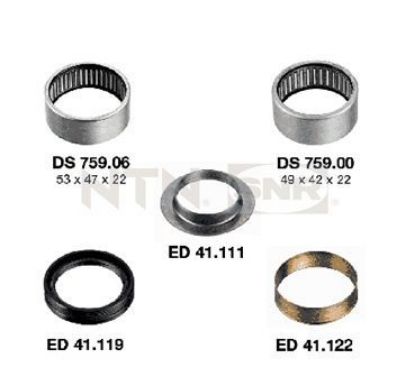 Bushing, axle beam rem.kompl. Xsara,Peugeot 205