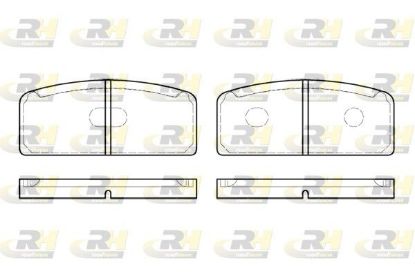 Brake Pad Set, disc brake RENALUT R8/10 62-72 tagum.