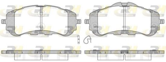 Brake Pad Set, disc brake PSA - 16 104 287 80