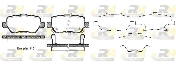 Brake Pad Set, disc brake LEGEND IV (KB_) - 43022SJAE00