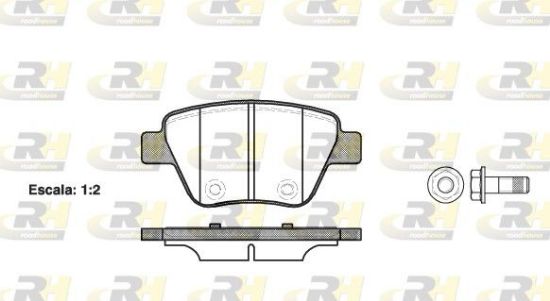 Brake Pad Set, disc brake VAG - 5K0 698 451