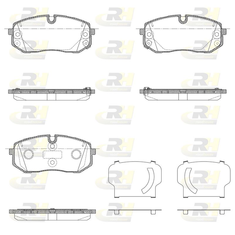 Brake Pad Set, disc brake KIA CARENS (05/06-)58101COA00