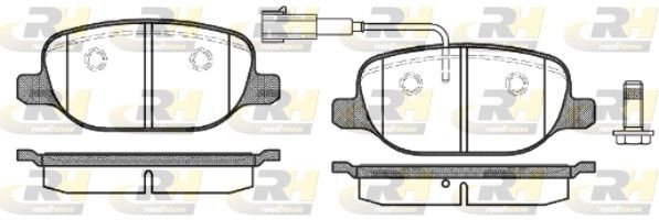 Brake Pad Set, disc brake Alfa-Romeo 77365542