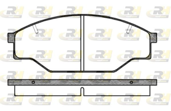 Brake Pad Set, disc brake Toyota HILUX,HIACE 84-89 esim