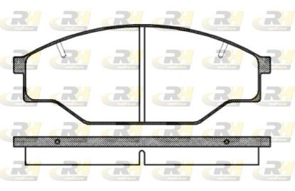 Brake Pad Set, disc brake Toyota HILUX,HIACE 84-89 esim