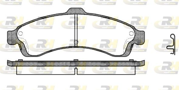 Brake Pad Set, disc brake Saab 9-7 X,Chevrolet Trailbla