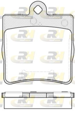Brake Pad Set, disc brake MB C-klass W203