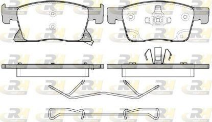Brake Pad Set, disc brake GENERAL MOTORS - 13478301