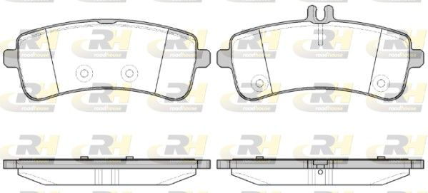 Brake Pad Set, disc brake MB W222 13- A0074200320