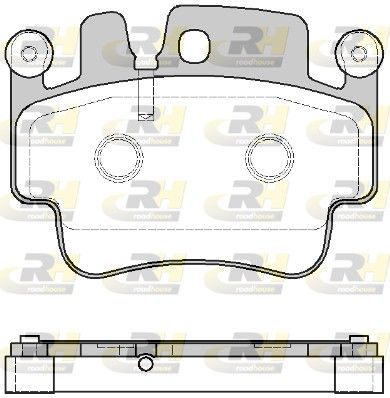 Brake Pad Set, disc brake PORCHE 911 01- tagum.