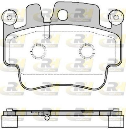 Brake Pad Set, disc brake PORCHE 911 01- tagum.