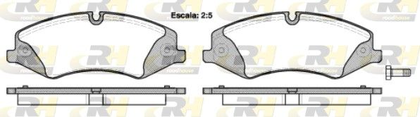 Brake Pad Set, disc brake LAND ROVER - LR016962